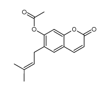 demethylsuberosin acetate结构式