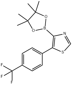 5-(4-Trifluoromethylphenyl)thiazole-4-boronic acid pinacol ester图片