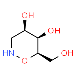 2H-1,2-Oxazine-4,5-diol, tetrahydro-6-(hydroxymethyl)-, (4R,5R,6R)-rel- (9CI)结构式