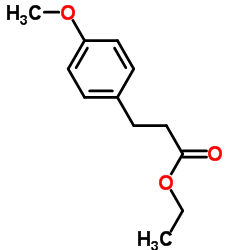 3-(4-甲氧基苯基)丙酸乙酯结构式