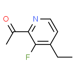 Ethanone, 1-(4-ethyl-3-fluoro-2-pyridinyl)- (9CI) structure