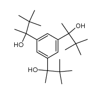 1,3,5-tris(1-hydroxy-1,2,2-trimethylpropyl)benzene结构式