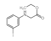ethyl 2-[(3-iodophenyl)amino]acetate结构式