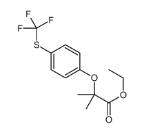 ethyl 2-methyl-2-[4-(trifluoromethylsulfanyl)phenoxy]propanoate结构式