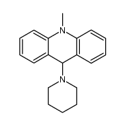 10-methyl-9-piperidino-9,10-dihydro-acridine结构式