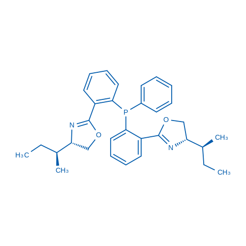 (4S,4'S)-2,2'-((Phenylphosphanediyl)bis(2,1-phenylene))bis(4-((S)-sec-butyl)-4,5-dihydrooxazole) picture