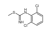 2,6-Dichlorphenyl-S-methylisothioharnstoff结构式