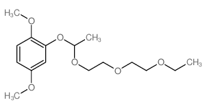 Acetaldehyde,2,5-dimethoxyphenyl 2-(2-ethoxyethoxy)ethyl acetal (8CI)结构式