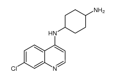 cis-N-(7-chloro-quinolin-4-yl)-cyclohexyl-1,4-diamine结构式