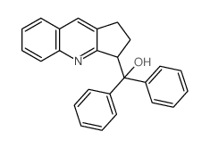 2,3-dihydro-1H-cyclopenta[b]quinolin-3-yl(diphenyl)methanol结构式