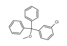 Methyl-m-chlorphenyldiphenylcarbinyl-ether Structure