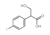 Benzeneacetic acid,4-fluoro-a-(hydroxymethyl)-结构式