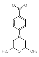 2,6-Dimethyl-4-(4-nitrophenyl)morpholine结构式