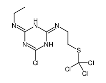 1,1,1-TRICHLORO-N-(4-CHLORO-6-(ETHYLAMINO)-S-*)结构式