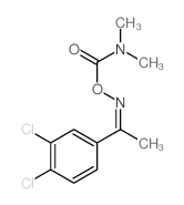 Ethanone,1-(3,4-dichlorophenyl)-, O-[(dimethylamino)carbonyl]oxime (9CI) structure