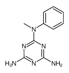 N2-methyl-N2-phenyl-[1,3,5]triazine-2,4,6-triyltriamine结构式