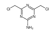 4,6-bis-chloromethyl-[1,3,5]triazin-2-ylamine结构式