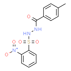 4-Methyl-N'-[(2-nitrophenyl)sulfonyl]benzohydrazide结构式