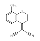 Propanedinitrile,2-(2,3-dihydro-8-methyl-4H-1-benzothiopyran-4-ylidene)- structure