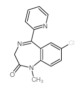 2H-1,4-Benzodiazepin-2-one,7-chloro-1,3-dihydro-1-methyl-5-(2-pyridinyl)- picture
