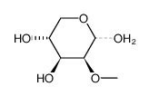 2-O-Methyl-D-lyxopyranose structure
