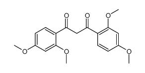 1,3-di-(2,4-dimethoxyphenyl)-1,3-propanedione结构式