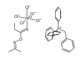 (Ph3PCH2Ph)(PtCl5(NH=C(Et)ON=CMe2))结构式