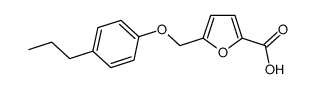 5-[(4-propylphenoxy)methyl]-2-furoic acid structure