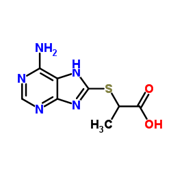 2-(6-AMINO-9 H-PURIN-8-YLSULFANYL)-PROPIONIC ACID structure