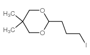 2-(3-Iodopropyl)-5,5-dimethyl-1,3-dioxane Structure