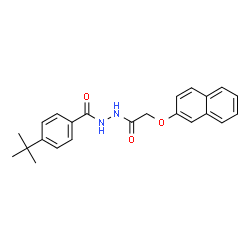 4-tert-butyl-N'-[(2-naphthyloxy)acetyl]benzohydrazide结构式