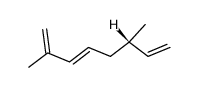(6S,3E)-2,6-Dimethyl-1,3,7-octatriene structure