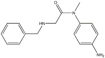 N-(4-Amino-phenyl)-2-benzylamino-N-methyl-acetamide结构式