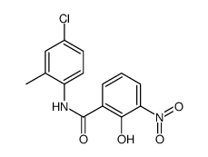 N-(4-chloro-2-methylphenyl)-2-hydroxy-3-nitrobenzamide结构式