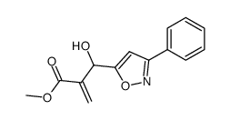 2-[Hydroxy-(3-phenyl-isoxazol-5-yl)-methyl]-acrylic acid methyl ester Structure