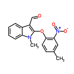 1-Methyl-2-(4-methyl-2-nitrophenoxy)-1H-indole-3-carbaldehyde structure