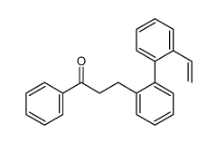 3-[2-(2-ethenylphenyl)phenyl]-1-phenylpropan-1-one Structure