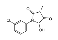 1-(3-chlorophenyl)-5-hydroxy-3-methylimidazolidine-2,4-dione Structure