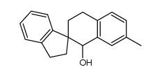 1-Hydroxy-7-methyltetralin-2-spiro-1'-indan结构式