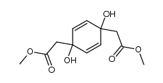 dimethyl 2,2'-(1,4-dihydroxycyclohexa-2,5-diene-1,4-diyl)diacetate Structure