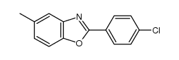 2-(4-chlorophenyl)-5-methyl-1,3-benzoxazole结构式