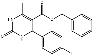 benzyl 4-(4-fluorophenyl)-6-methyl-2-oxo-1,2,3,4-tetrahydropyrimidine-5-carboxylate Structure