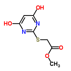 methyl [(4,6-dihydroxypyrimidin-2-yl)sulfanyl]acetate结构式