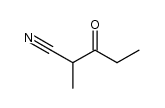 2-methyl-3-oxo-valeronitrile结构式