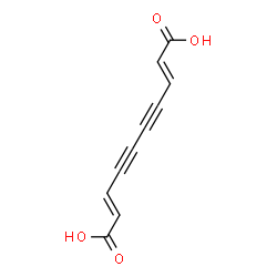 (2E,8E)-2,8-Decadiene-4,6-diynedioic acid structure