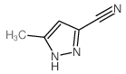 5-甲基-1H-吡唑-3-腈结构式