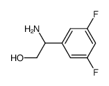 2-氨基-2-(3,5-二氟苯基)乙醇结构式