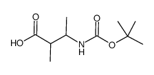 Butanoic acid, 3-[[(1,1-dimethylethoxy)carbonyl]amino]-2-methyl- (9CI) Structure