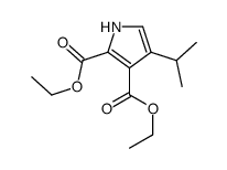 diethyl 4-propan-2-yl-1H-pyrrole-2,3-dicarboxylate结构式