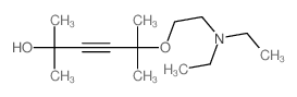 5-(2-diethylaminoethoxy)-2,5-dimethyl-hex-3-yn-2-ol Structure